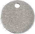 Blank Round Aluminum Tag With Hole (Sizes)