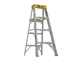 Aluminum Step Ladder Type 1A, 4 Ft