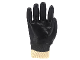 Smooth PVC Knitwrist Glove, Black