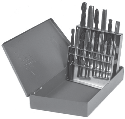 High Speed Steel Tap And Drill Bit Set 19 Piece