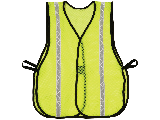 High Visibility Open Mesh Vest With Reflective Trim, Lime