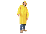 Yellow PVC Raincoat 2 Piece  (Sizes)