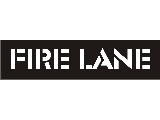 Parking Lot Stencil: Fire Lane