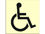 Safety Stencil 2" Letters: Handicap Symbol