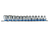 Railed Metric Socket Set, 1/2 in