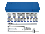 Socket Metric Set 3/4 In Dr, 23 Piece