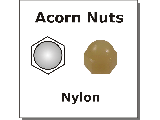 Acorn Nuts Nylon