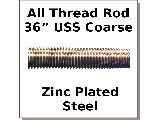 All Thread Rod Zinc Plated Steel