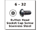 6-32 Button Head Socket Screws Stainless