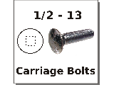 1/2-13 Carriage Bolts