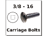 3/8-16 Carriage Bolts