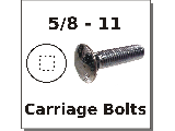 5/8-11 Carriage Bolts