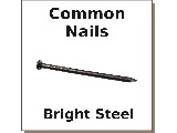 Bright Common Nails (Sizes 3d to 60d)