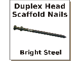 Bright Duplex Head Nails (Sizes 8d to 16d)