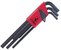 Long Arm Metric Hex Key Set, 9 Piece