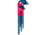 Long Arm Metric Ball Hex Key Set, 9 Piece