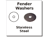 Metric Fender Washers, Stainless Steel