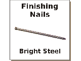 Bright Finishing Nails (Sizes 3d to 8d)