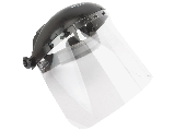 Forney Face Shield Visor with Ratchet Headgear, 15-1/2 In. x 8 In.