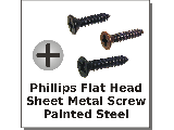 Phillips Flat Head Painted Screws