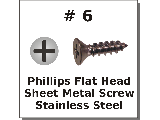 #6 Flat Phillips Sheet Metal Screws