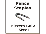 Galv Fence Staples (Sizes 1-1/4" to 2-1/2")