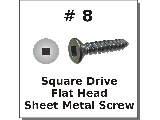 #8 Flat Head Square Drive