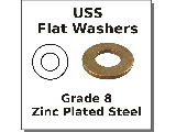 Flat Washers USS Steel Grade 8