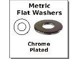 Metric Flat Washers Chrome Plated