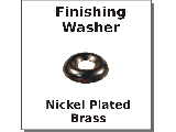 Finishing Washers Nickel Plated Brass