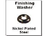 Finishing Washers Nickel Plated Steel