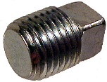 Schedule 40 Galvanized Square Head Plug