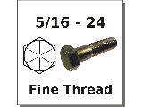 5/16-24 Hex Bolts Grade 8