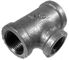 Schedule 40 Galvanized Reducer Tee 150 Lb