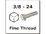 3/8-24 Hex Bolts Grade 5