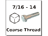 7/16-14 Hex Bolts Grade 5