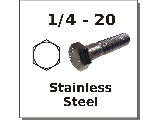 1/4-20 Hex Bolts Stainless Steel