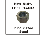 Hex Nuts Left Hand Thread