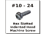 10-24 Slotted Hex Indented Head