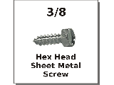 3/8 Hex Head Tapping Screws