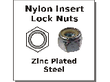 Lock Nuts Nylon Insert Zinc Steel