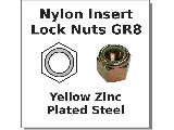 Lock Nuts Nylon Insert Steel Grade 8