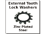 External Tooth Lock Washers