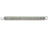 Extension Spring, 45/64 In x 10 In