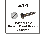 #10 Oval Head Slotted Chrome Tint