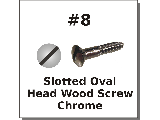 #8 Oval Head Slotted Chrome Tint