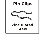 Pin Clips Zinc Plated Steel