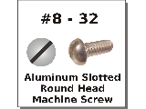 8-32 Round Head Aluminum