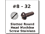 8-32 Round Head Stainless