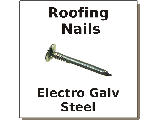 Electro Galv Roofing Nail,  (Lengths)